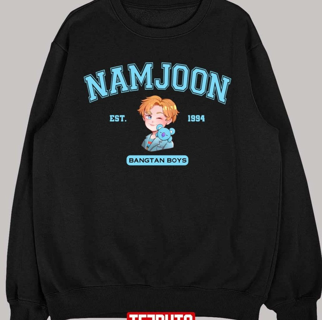 Bangtan Boys Namjoon Chibi Cute BTS RM Koya Vintage Unisex T-Shirt