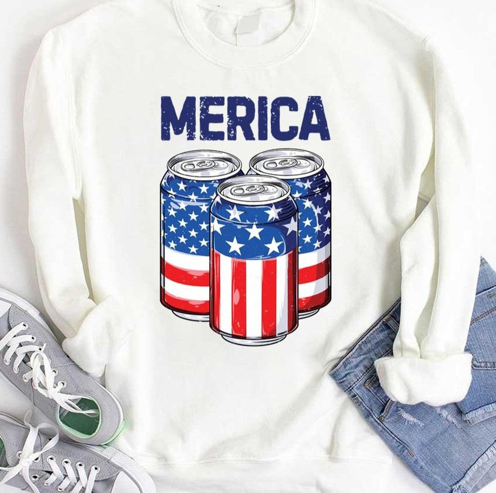 Beer American Flag 4th Of July Unisex T-Shirt