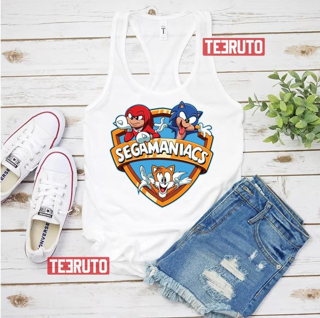 Segamaniacs Sonic Cartoon Unisex Tank Top
