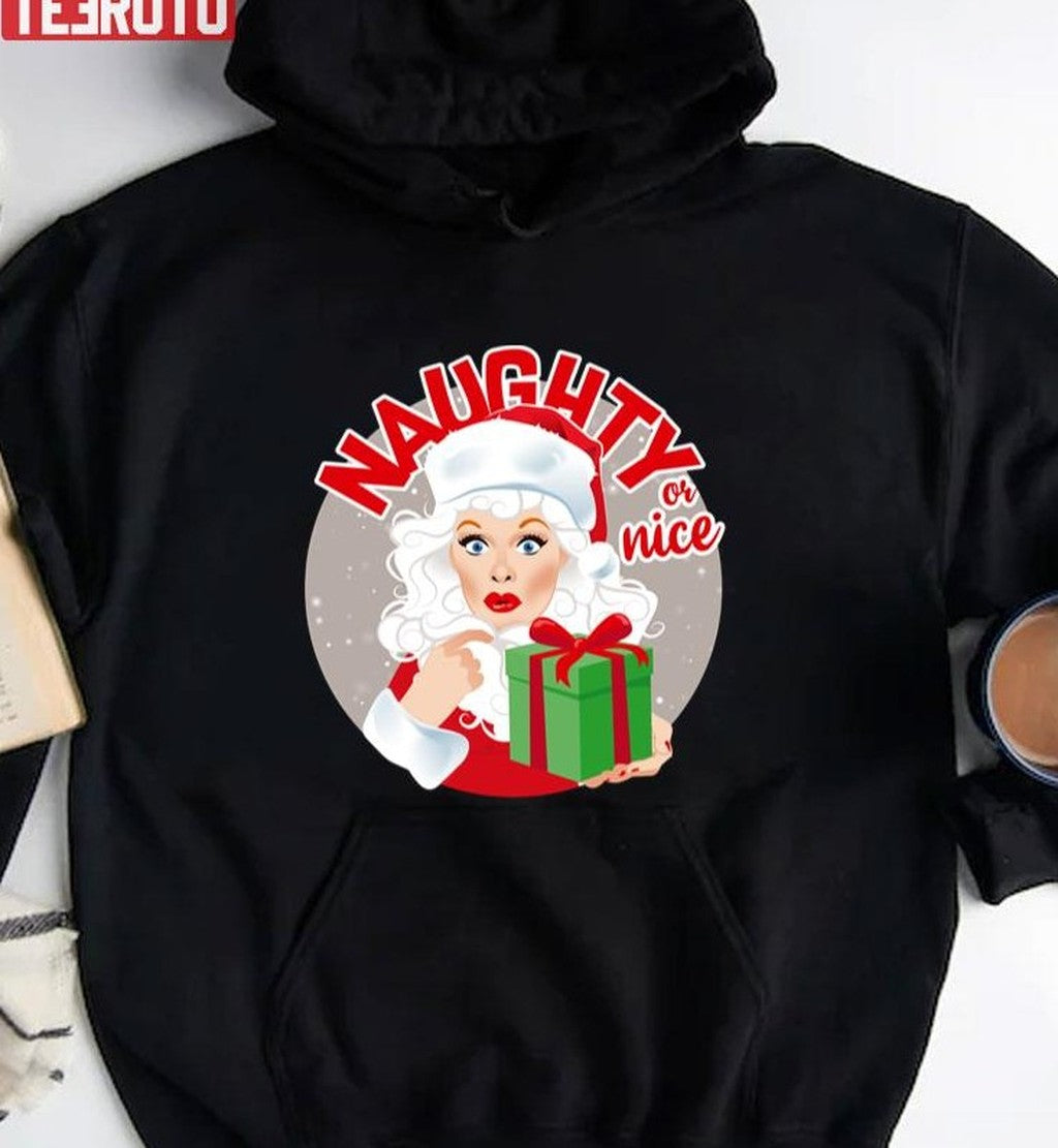 Naughty Or Nice Merry Christmas Unisex Sweatshirt
