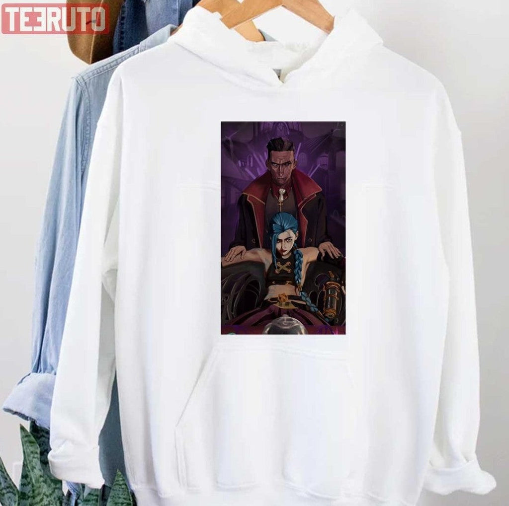 Arcane Jinx &amp; Silco League of Legends Unisex Hoodie