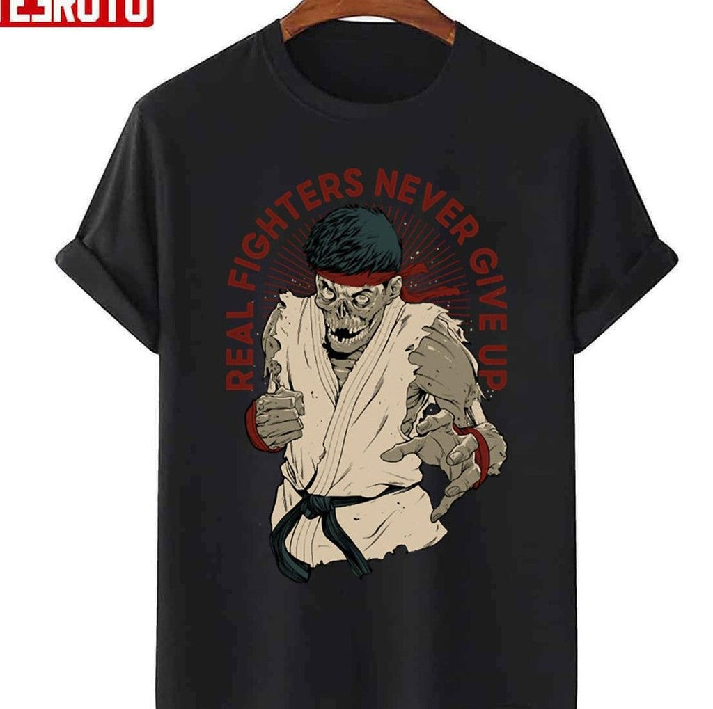 Real Fighters Never Give Up Round 99 Cobra Kai Halloween Unisex T-Shirt
