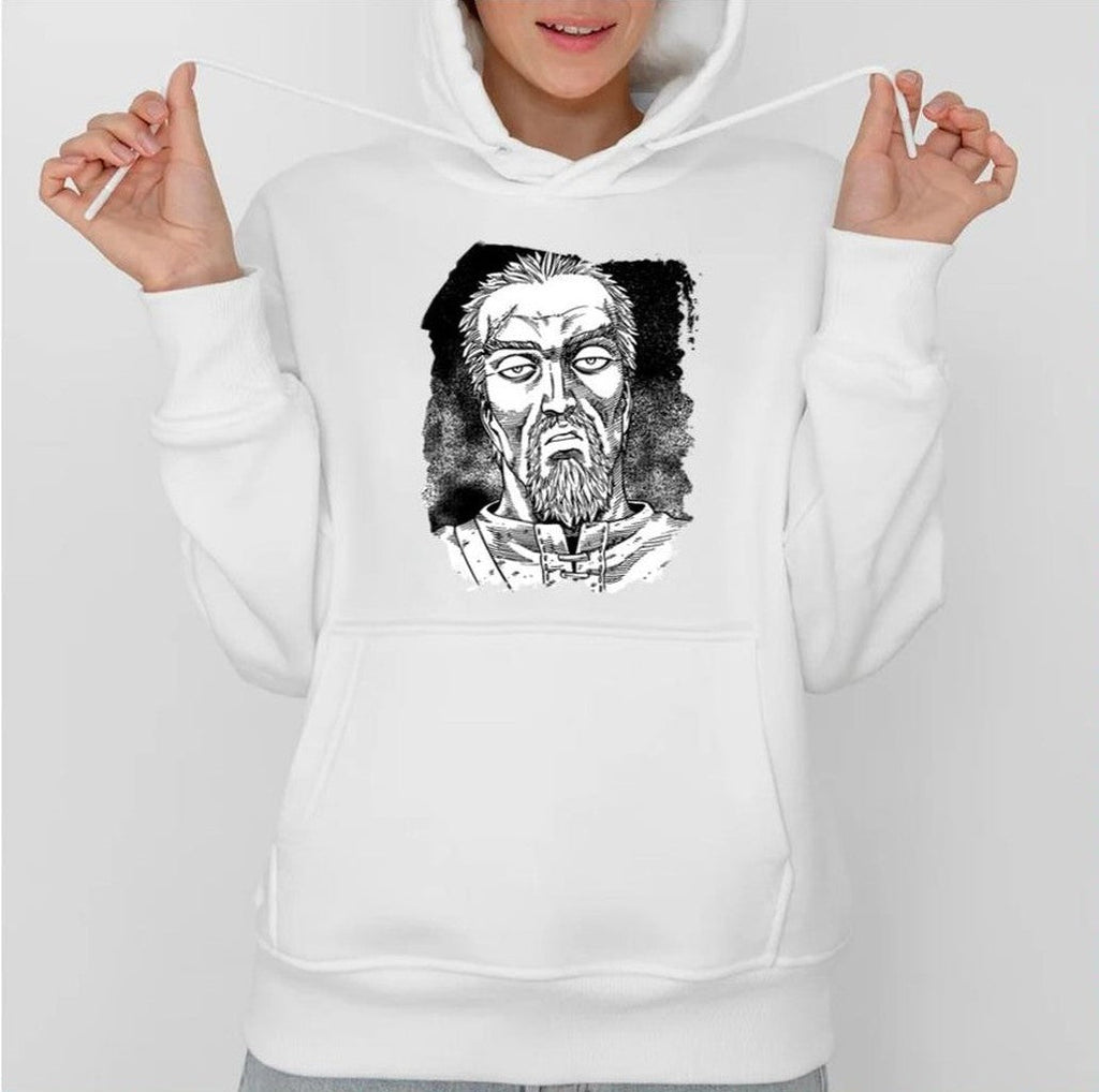 Black And White Design Askeladd Vinland Unisex Hoodie