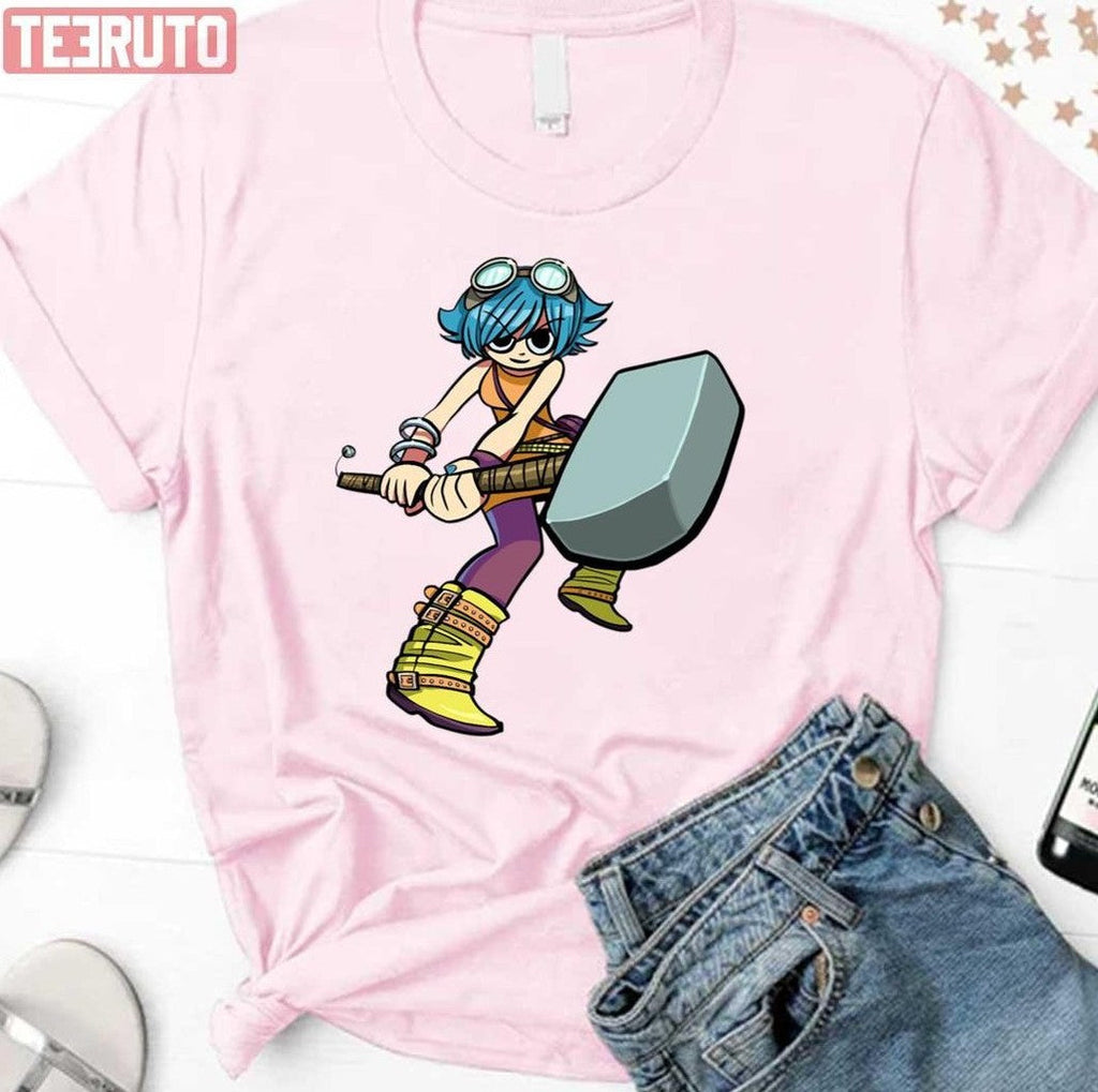 Ramona Flowers Anime Girl Scott Pilgrim Takes Off Unisex Sweatshirt
