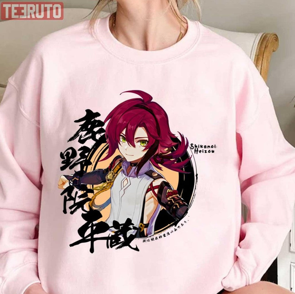 Round Design Shikanoin Heizou Genshin Impact Unisex T-Shirt