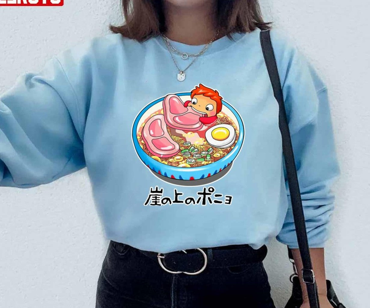 Ponyos Vaporware Anime Japanese Unisex Sweatshirt