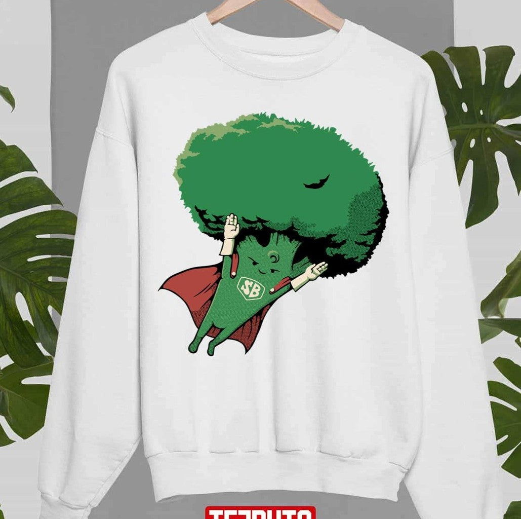 Super Broccoli Vegan Hero By Tobe Fonseca Unisex Sweatshirt
