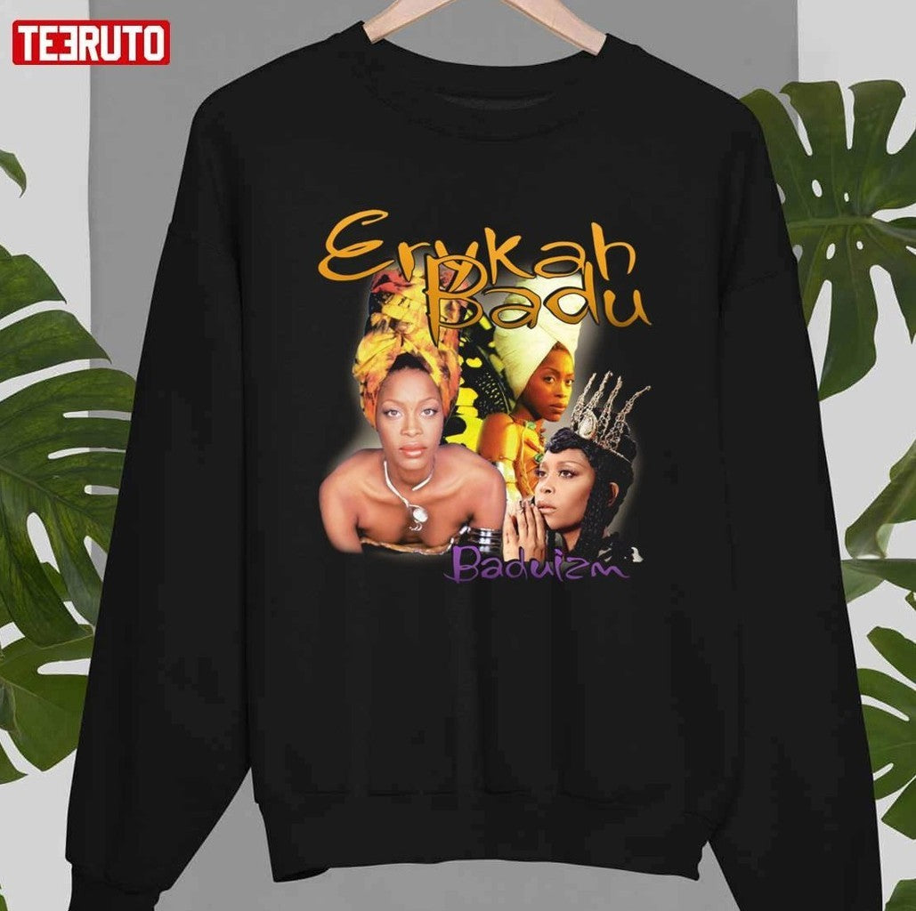 Baduizm Erykah Badu Retro Vintage Unisex T-Shirt