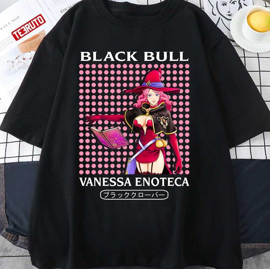 Black Bull Vanessa Enoteca Black Clover Japanese Anime Series Unisex T-Shirt