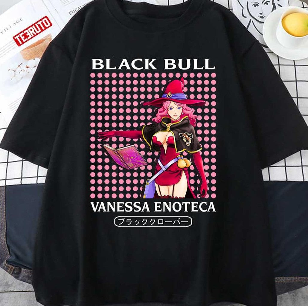 Black Bull Vanessa Enoteca Black Clover Japanese Anime Series Unisex T-Shirt
