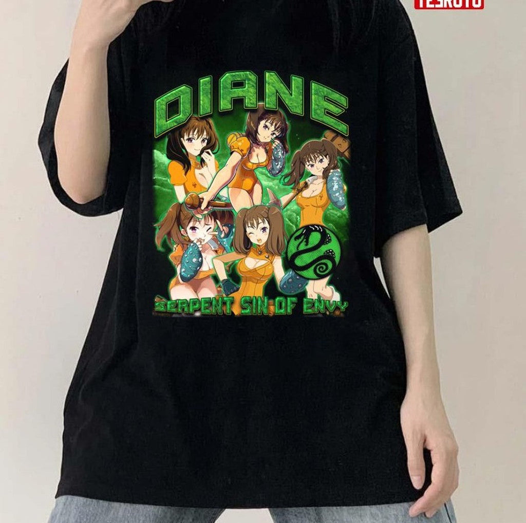 Nanatsu No Taizai Serpent Sin Of Envy The Seven Deadly Sins Diane 7 Deadly Sins Anime Character Unisex T-Shirt