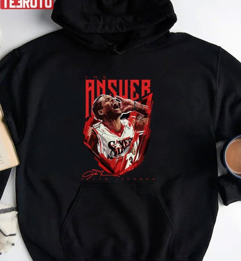 Signature Design Basketball Allen Iverson The Answer Unisex Sweatshirt