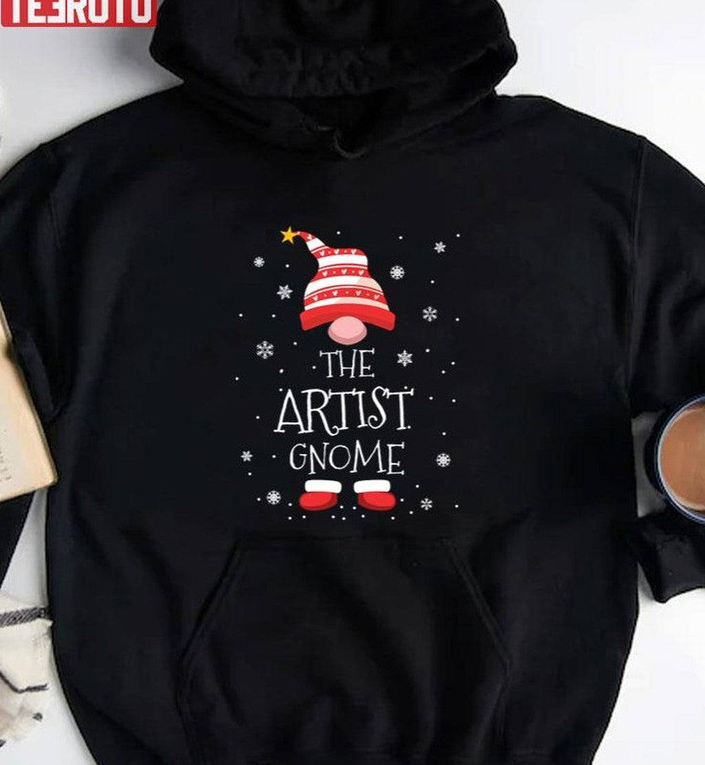 The Artist Christmas Gnome Unisex T-Shirt