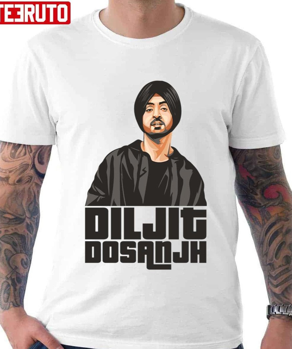 Animated Art Diljit Dosanjh Unisex T-Shirt