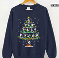 Ballet Dance Xmas Lighting Santa Ballet Dance Christmas Tree Unisex Sweatshirt