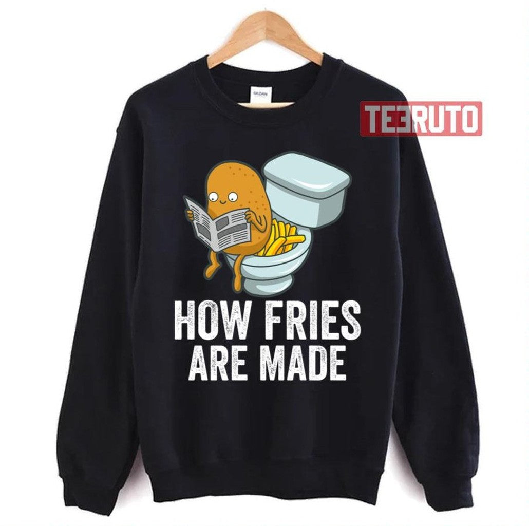 Potato Pooping Fries French Fries Unisex T-Shirt
