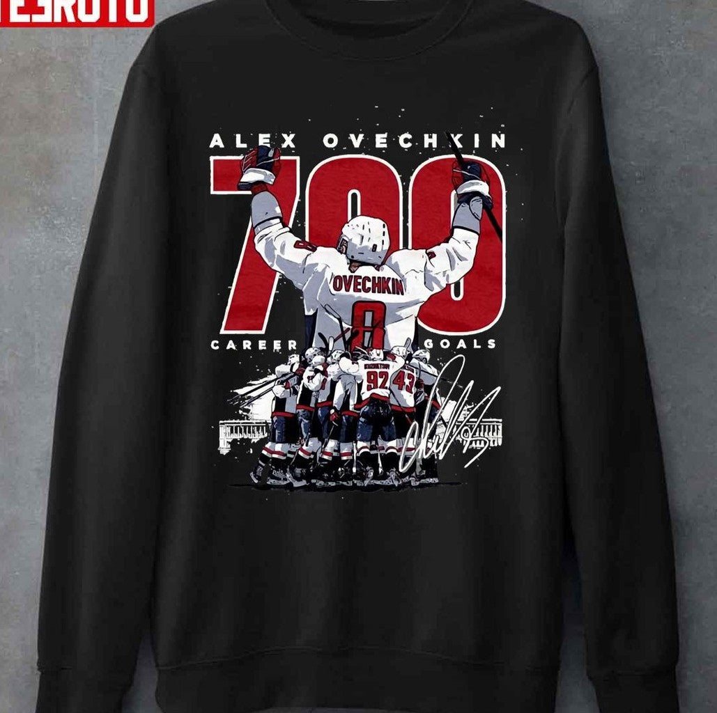 Ovechkin 700 Goals For Washington Capitals Fans Unisex T-Shirt