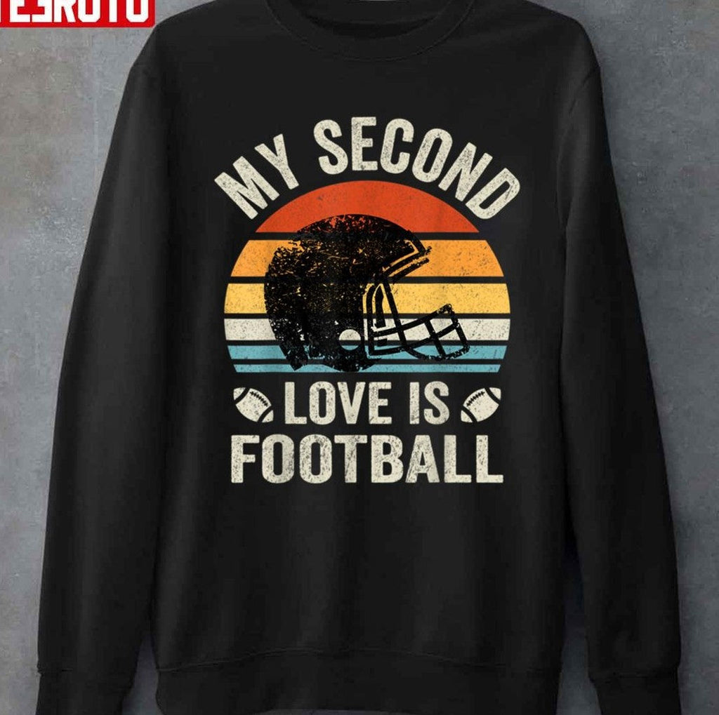 My Second Love Is Football Vintage Unisex T-shirt