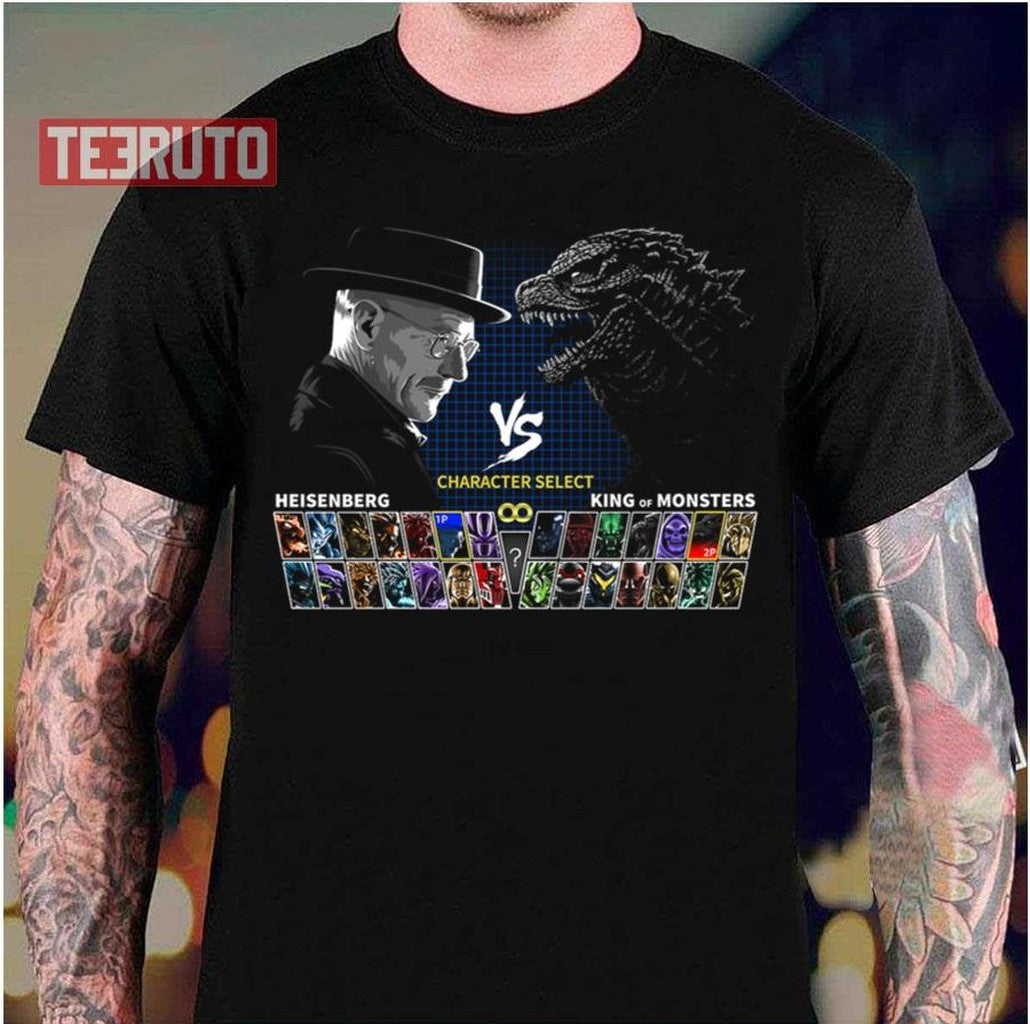 Select Heisenberg Vs King Of Monsters The Bad Batch Unisex T-Shirt