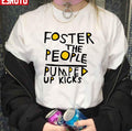 Pumped Up Kicks White The People Foster Design Unisex T-Shirt