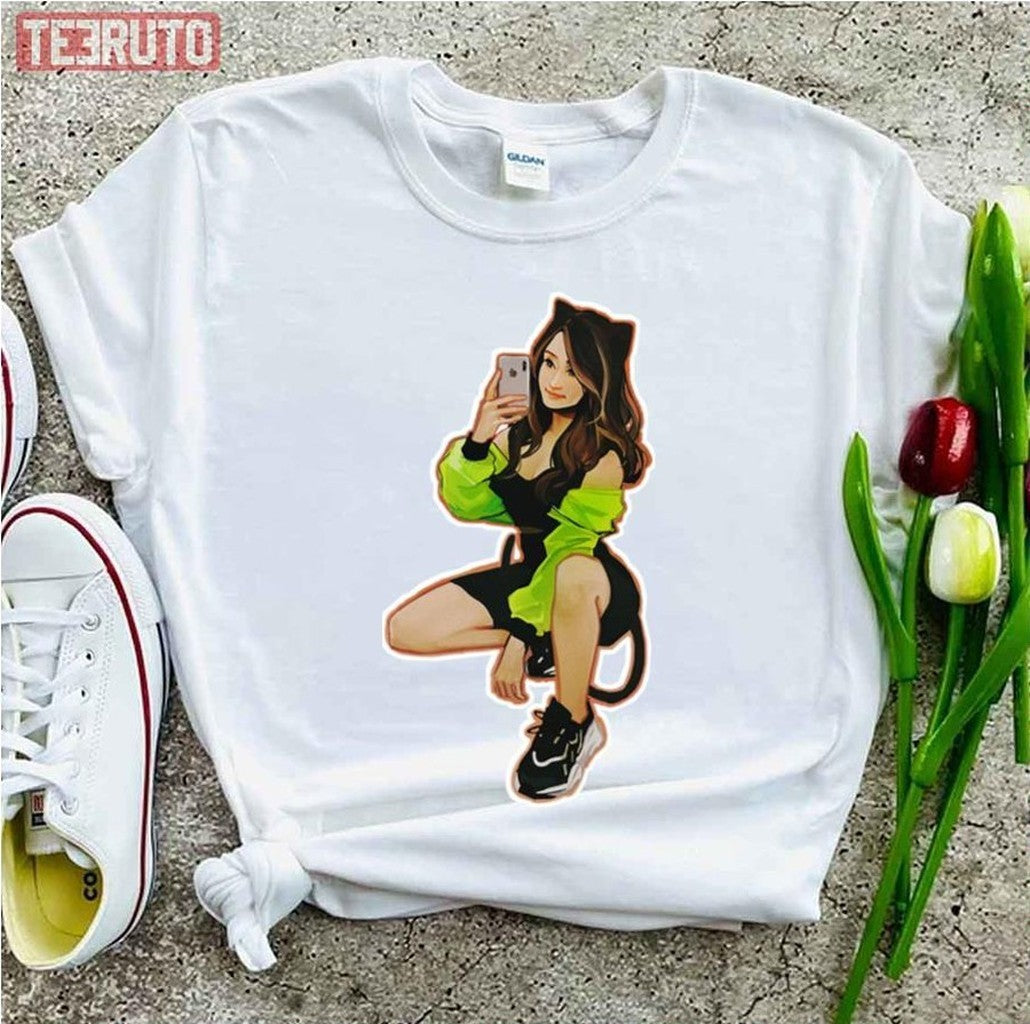Pokimane In The Cat Suit Youtuber Unisex T-Shirt