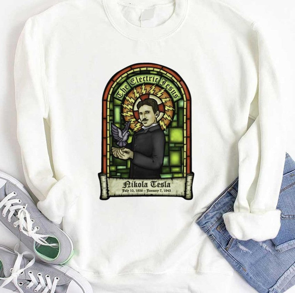 Nikola Tesla Art Vintage Unisex T-Shirt