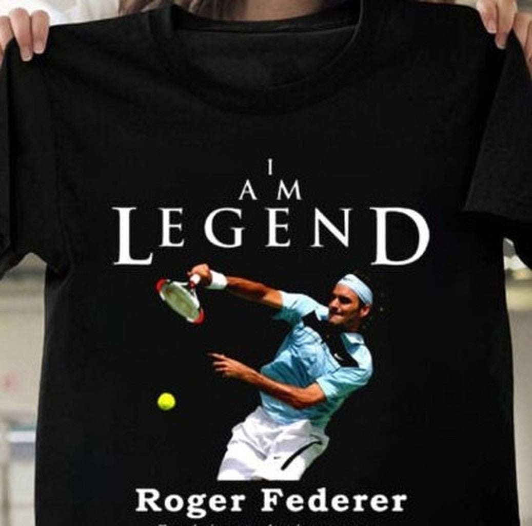 Roger Federer Federer King Of Tennis Sport I am Legend T-Shirt