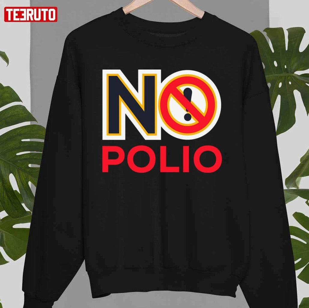 No Polio Warning Sign Unisex T-Shirt