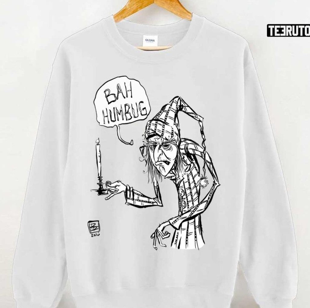 Bah Humbug Christmas Icon Scrooge Bah Unisex Sweatshirt