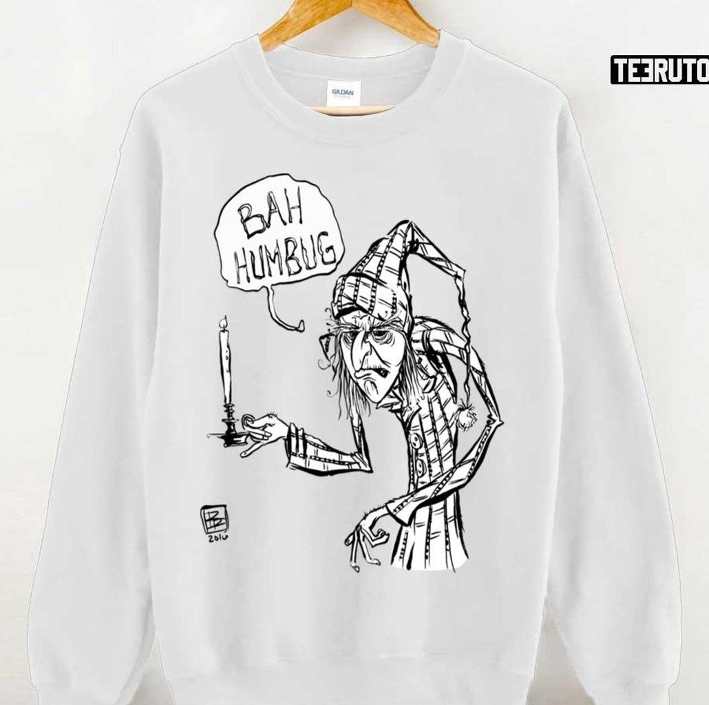 Bah Humbug Christmas Icon Scrooge Bah Unisex Sweatshirt