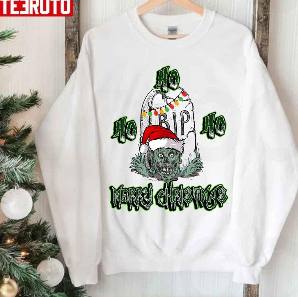 Raising From The Dead Zombie Santa Unisex Sweatshirt