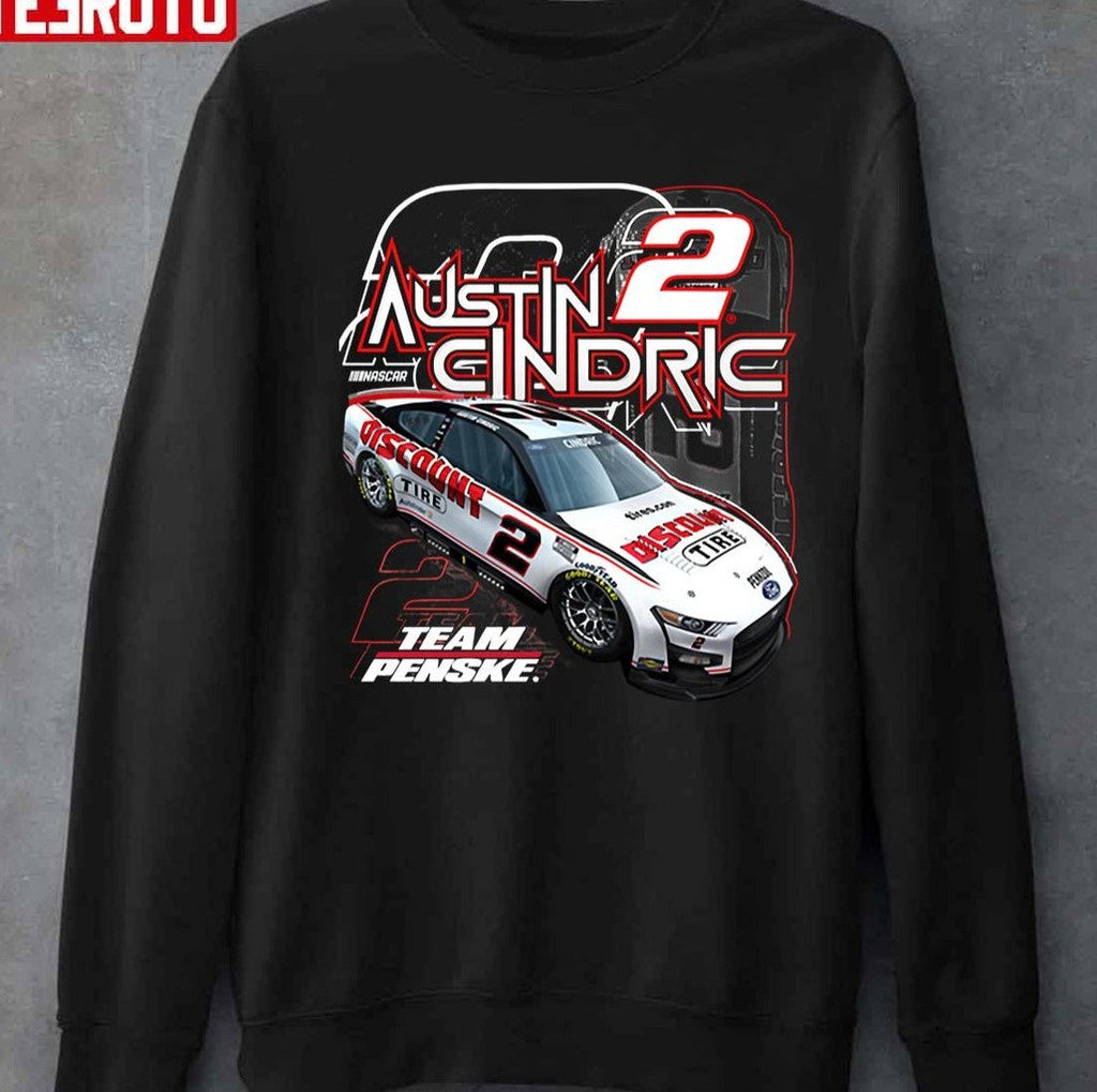 No 2 Austin Cindric Team Penske Car Unisex T-shirt