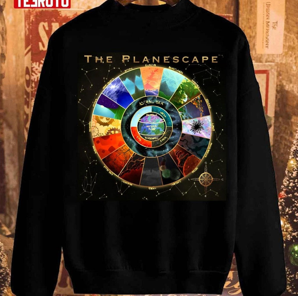 Planescape Map Christmas Unisex Sweatshirt