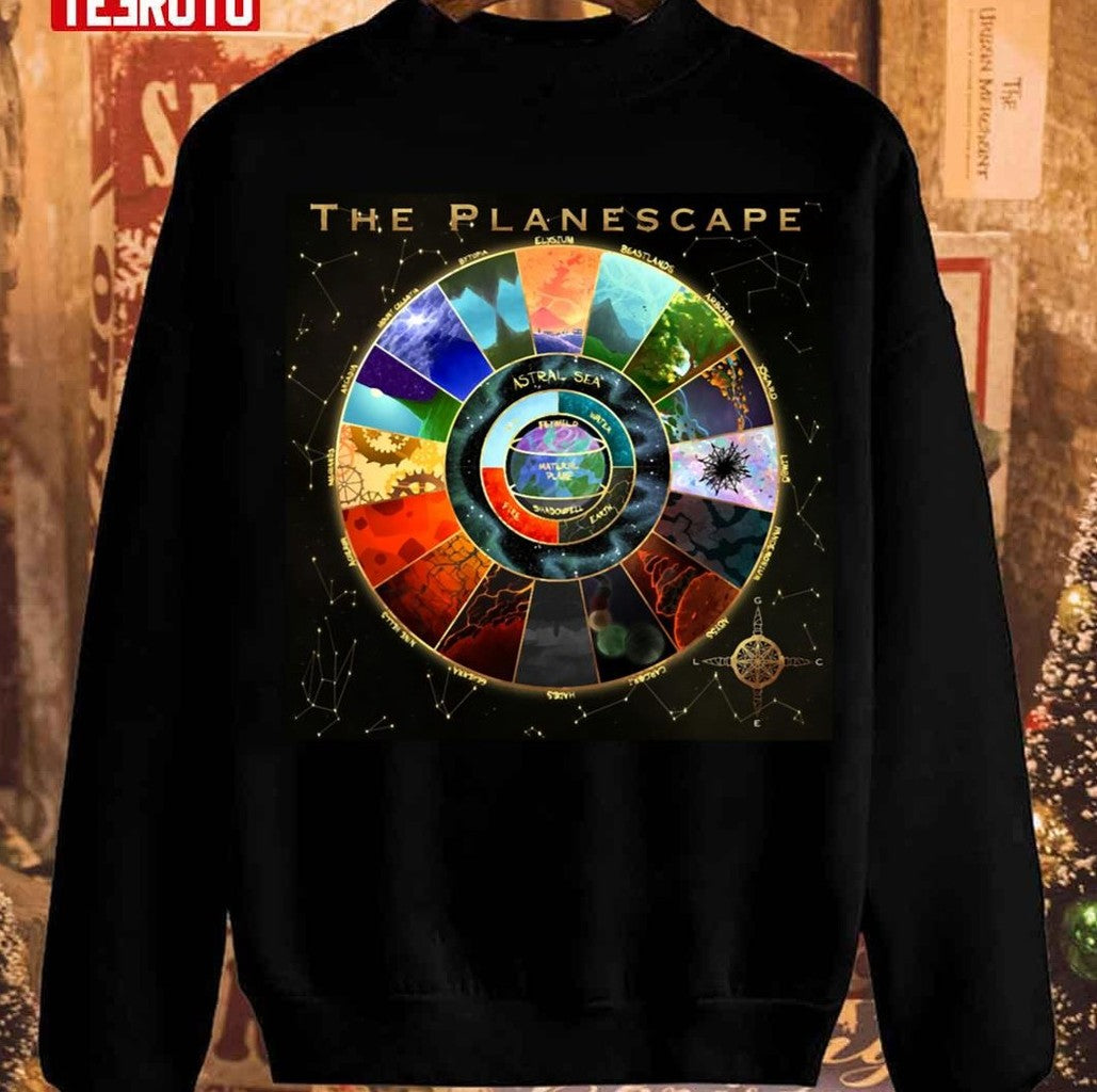Planescape Map Christmas Unisex Sweatshirt