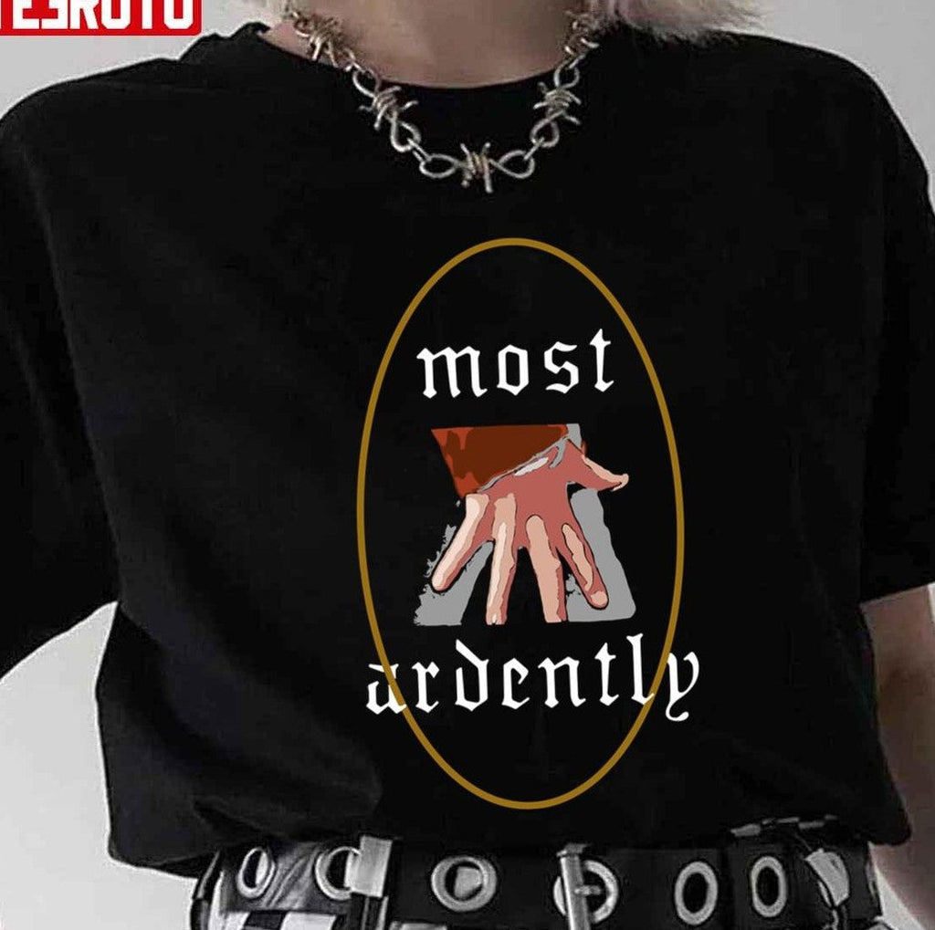 Most Ardently Hand Flex Gothic Oval Pride &amp; Prejudice Matthew Macfadyen Unisex T-shirt