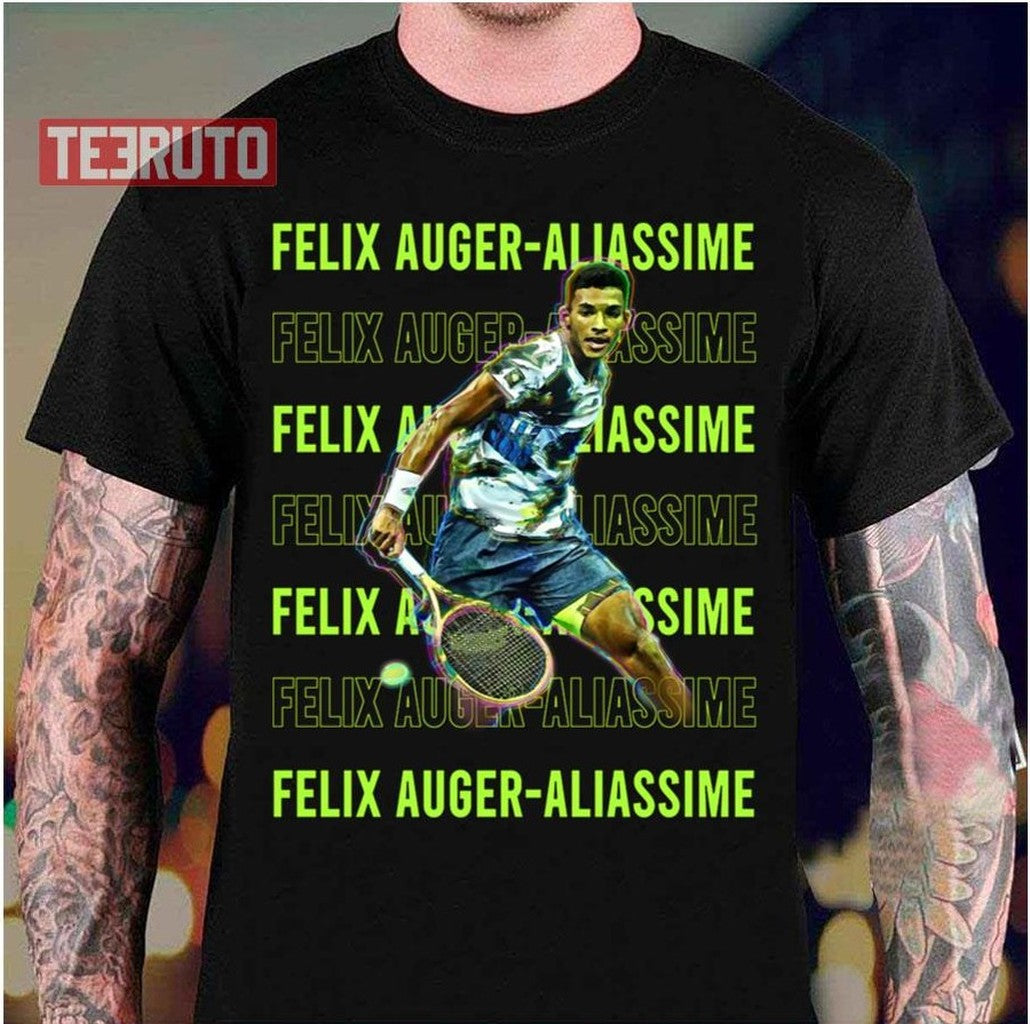 Tennis Slice Canada Tennis Felix Auger Aliassime Name Unisex T-Shirt