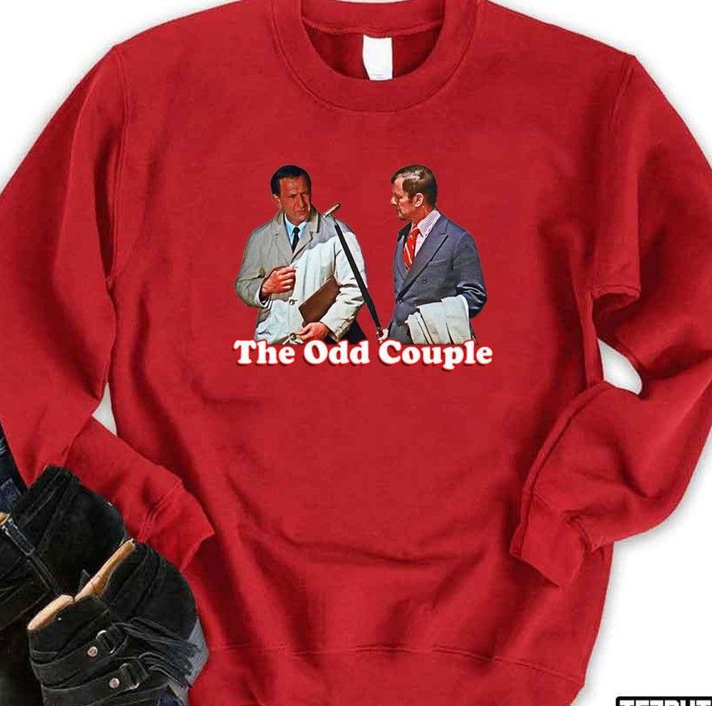 Retro Throwback The Odd Couple Felix And Oscar Tribute Unisex Sweatshirt