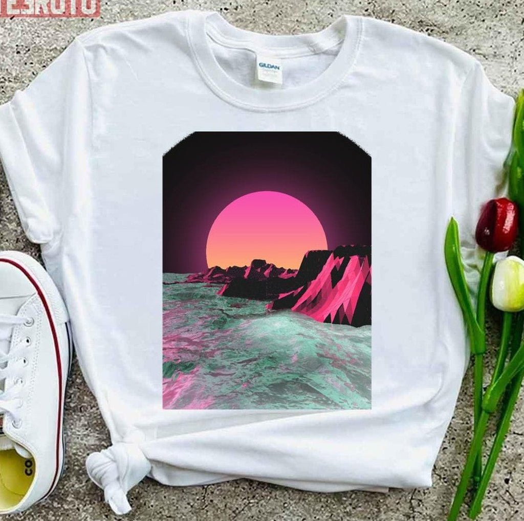 80's Sunset Sun Rise Vapor Unisex T-Shirt