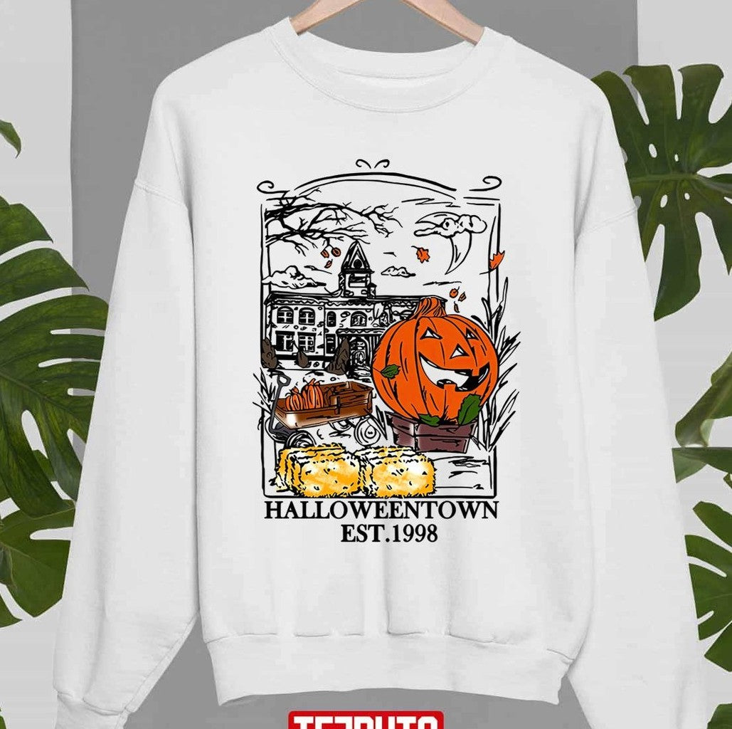 Autumn Fall Season Is Coming Halloweentown Est 1998 Unisex Sweatshirt