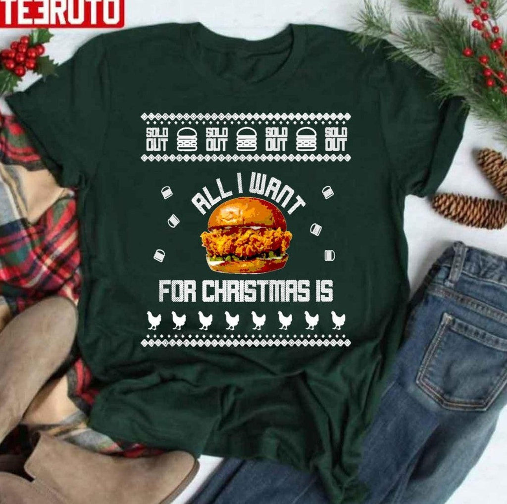 Popeyes Chicken Sandwich Christmas Unisex Sweatshirt