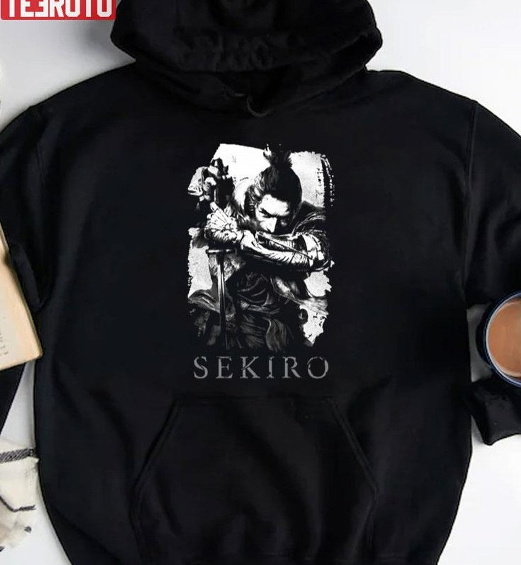 Sekiro Die Twice Black And White Design Unisex T-Shirt