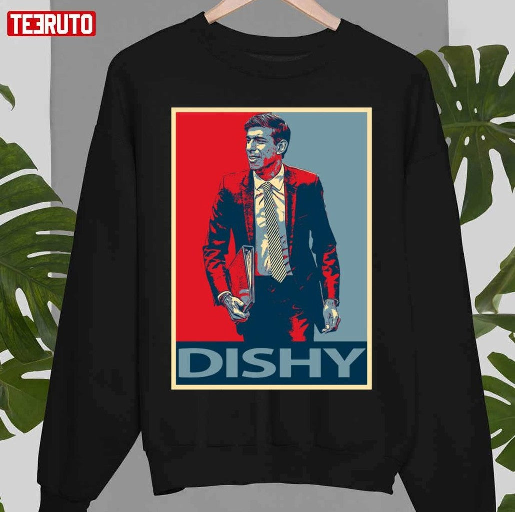 The Dishy Graphic Rishi Sunak Unisex T-Shirt