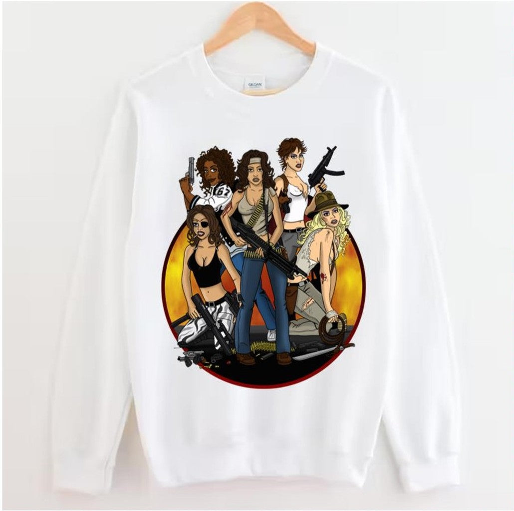 80s Action Babes First Blood Design Unisex Hoodie