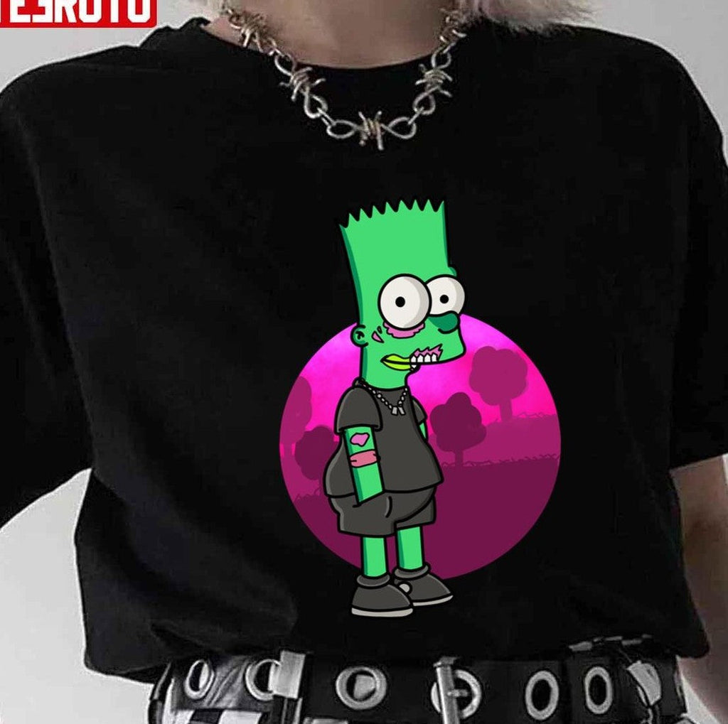 Bart Tropper The Simpsons Creepy Costume Art Unisex T-Shirt