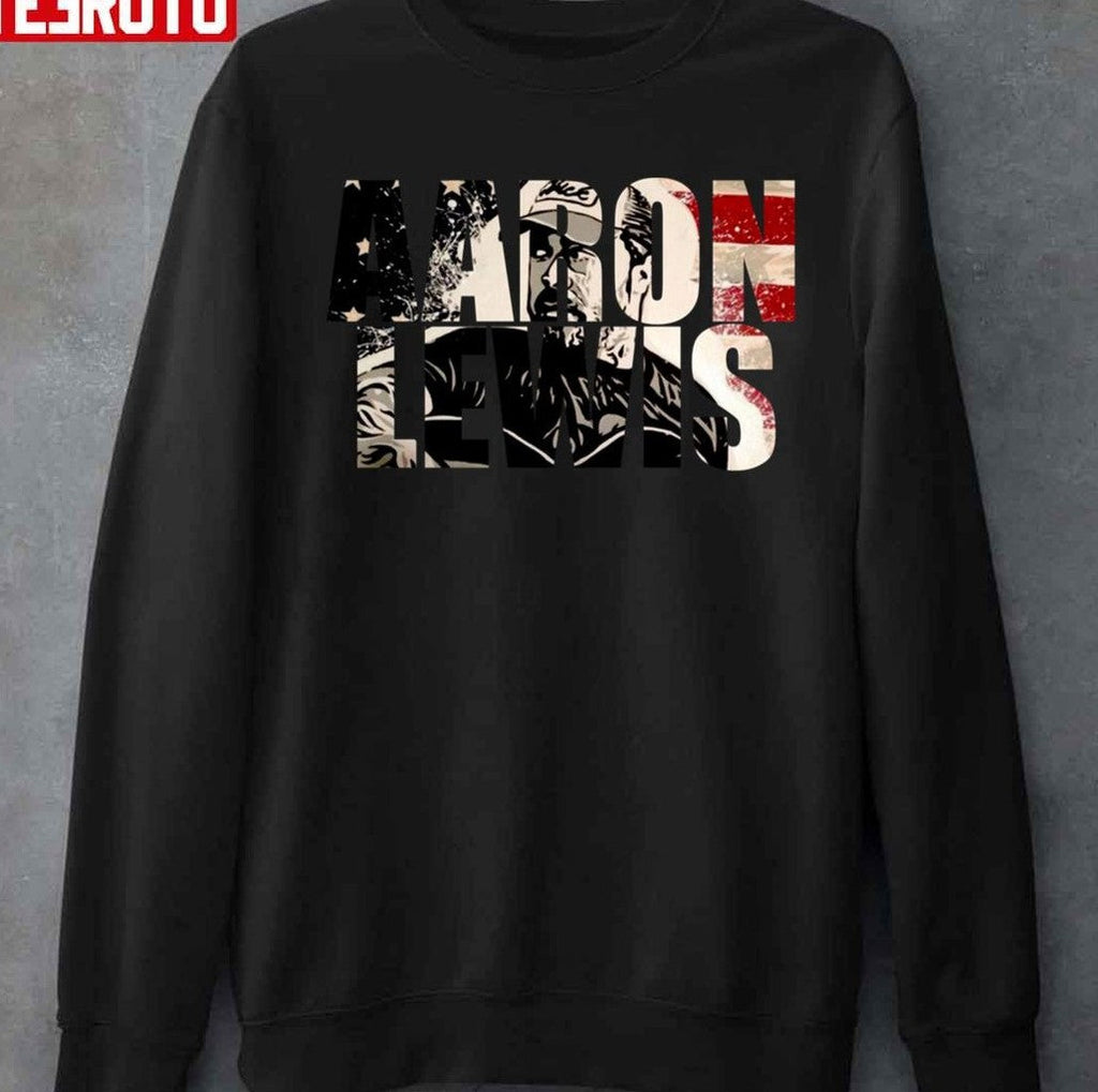 Popular Singer Aaron Lewis American Flag Graphic Unisex T-Shirt