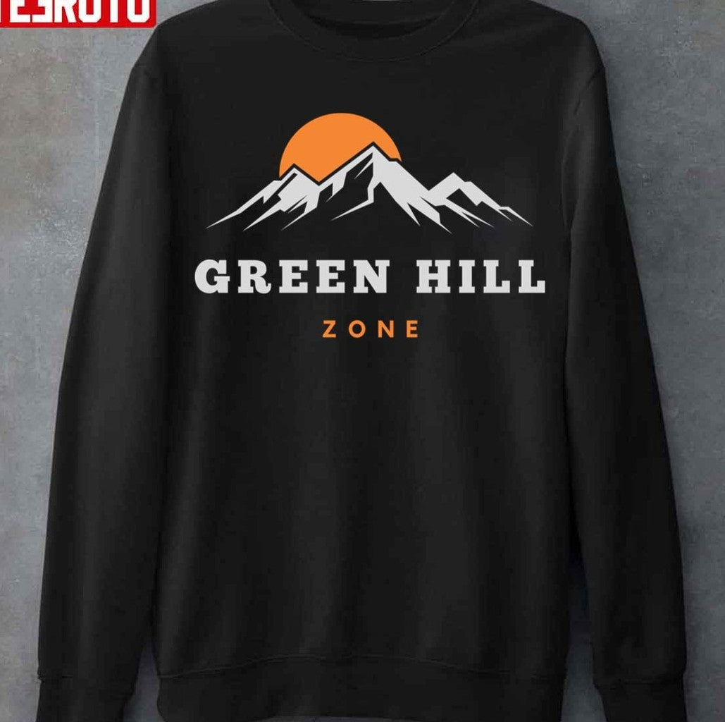 Sunset On The Moutain Green Hill Zone Unisex Hoodie