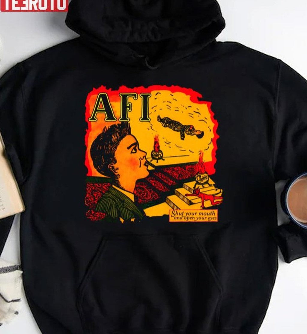Shut Your Mouth Afi Band Unisex T-Shirt