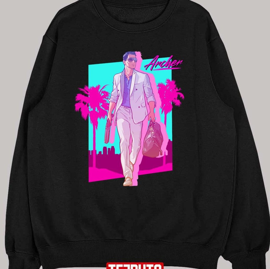 Archer Vice Palm 80s Unisex T-Shirt