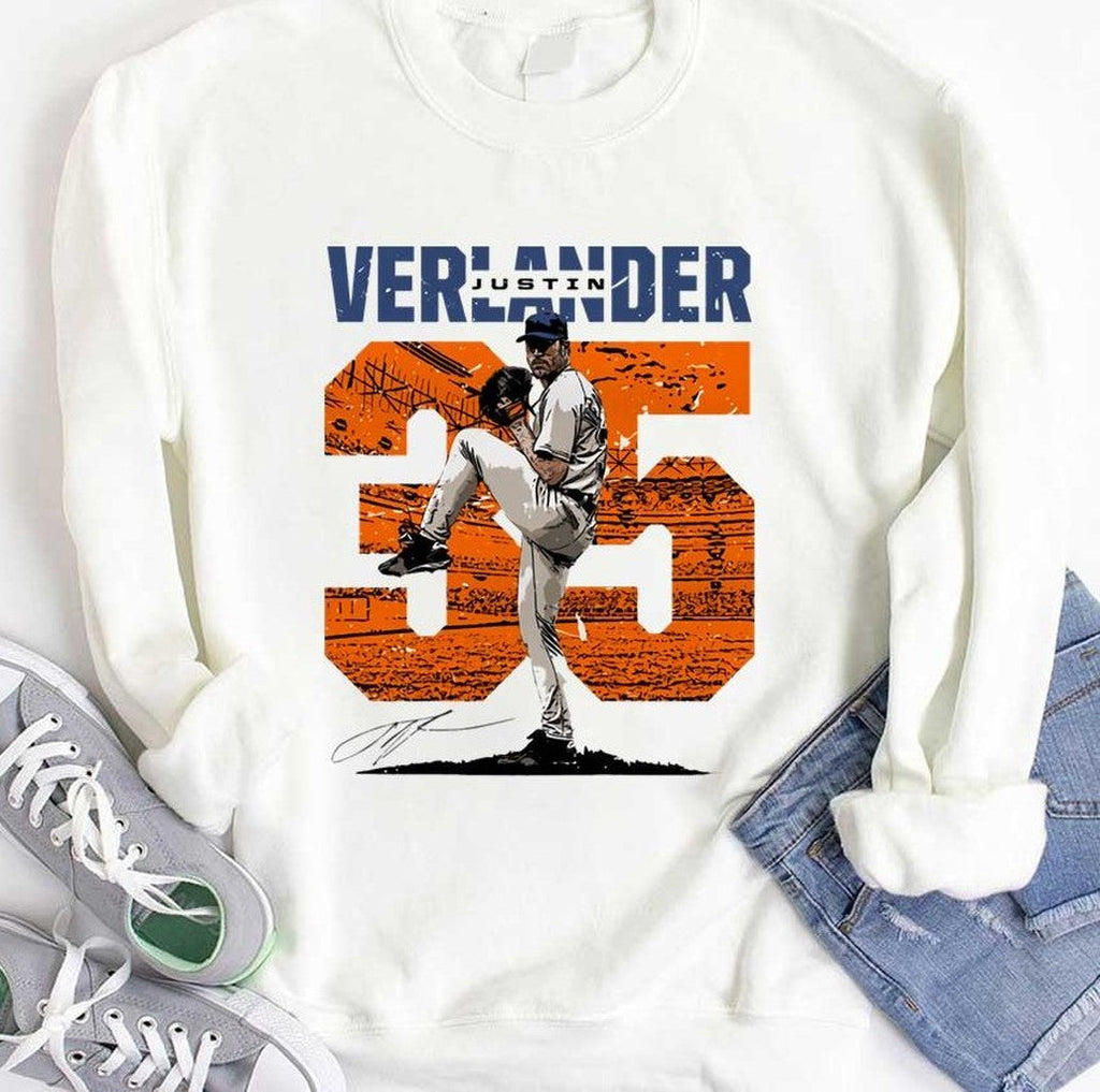 Best Houston Player Justin Verlander 35 Vintage Unisex Hoodie