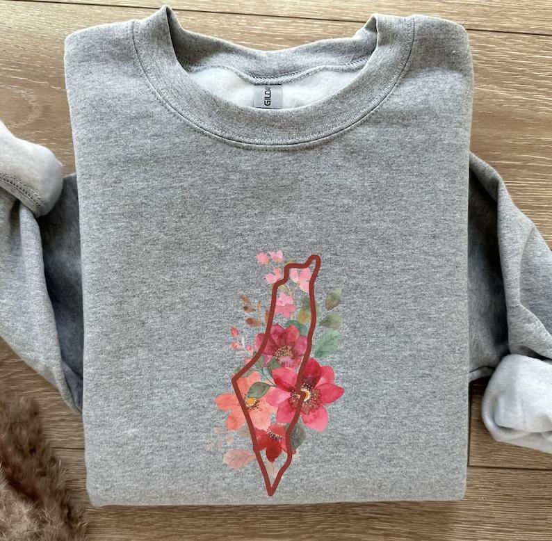 Palestine Sweatshirt, Free Palestine Sweater, Stand With Palestine Sweatshirt